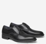 Shoes Black Italian Calfskin XB6RX249 Johnston & Murphy Men Flynch Plain Toe