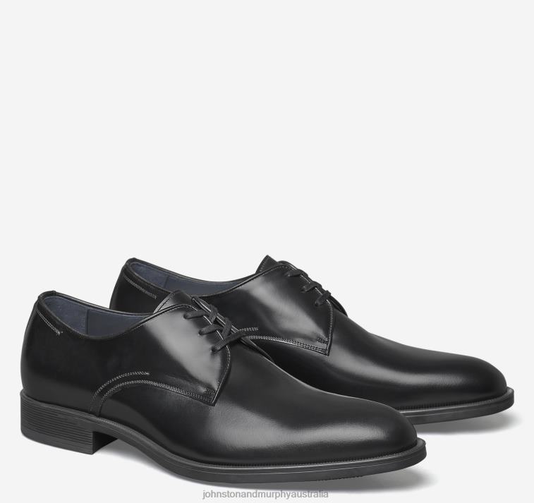 shoes_black_italian_calfskin_xb6rx249_johnston_murphy_men_flynch_plain_toe.jpg Shoes Black Italian Calfskin XB6RX249 Johnston & Murphy Men Flynch Plain Toe - Image 1
