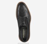 Shoes Black Italian Calfskin XB6RX307 Johnston & Murphy Men Jameson Longwing - Image 2