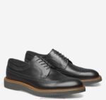 Shoes Black Italian Calfskin XB6RX307 Johnston & Murphy Men Jameson Longwing