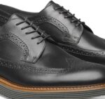 Shoes Black Italian Calfskin XB6RX307 Johnston & Murphy Men Jameson Longwing - Image 5