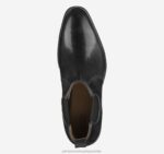 Shoes Black Italian Calfskin XB6RX318 Johnston & Murphy Men Meade Chelsea Boot - Image 2