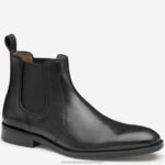Shoes Black Italian Calfskin XB6RX318 Johnston & Murphy Men Meade Chelsea Boot