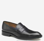 Shoes Black Italian Calfskin XB6RX83 Johnston & Murphy Men Meade Penny