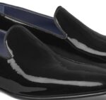 Shoes Black Italian Patent Calfskin XB6RX391 Johnston & Murphy Men Kinser Slip-On - Image 5