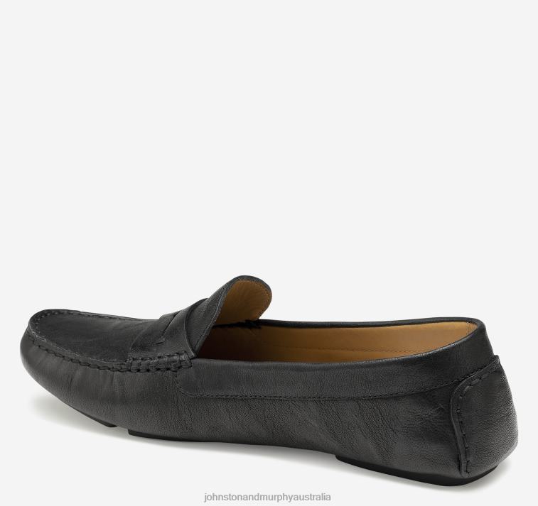 Shoes Black Italian Washed Sheepskin XB6RX1270 Johnston & Murphy Women Maggie Penny - Image 2