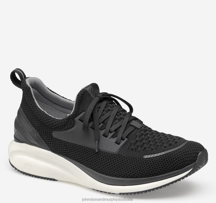 Shoes Black Knit/Full Grain XB6RX66 Johnston & Murphy Men XC4 TR1-Sport Hybrid - Image 1
