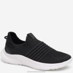 Shoes Black Knit XB6RX1195 Johnston & Murphy Women Escape Knit Slip-On