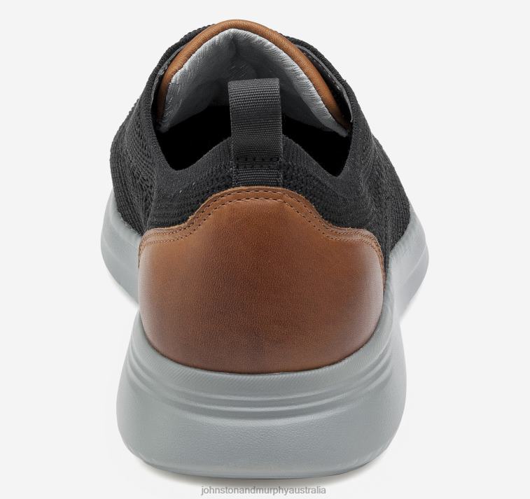 Shoes Black Knit XB6RX21 Johnston & Murphy Men Amherst Knit U-Throat - Image 3