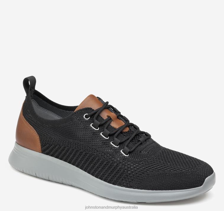 shoes_black_knit_xb6rx21_johnston_murphy_men_amherst_knit_u_throat.jpg Shoes Black Knit XB6RX21 Johnston & Murphy Men Amherst Knit U-Throat - Image 1