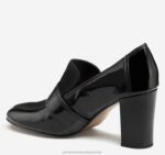 Shoes Black Patent Leather/Kid Suede XB6RX1255 Johnston & Murphy Women Charlotte Loafer - Image 2