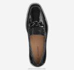 Shoes Black Patent Leather XB6RX1263 Johnston & Murphy Women Gracelyn Chain Loafer - Image 4