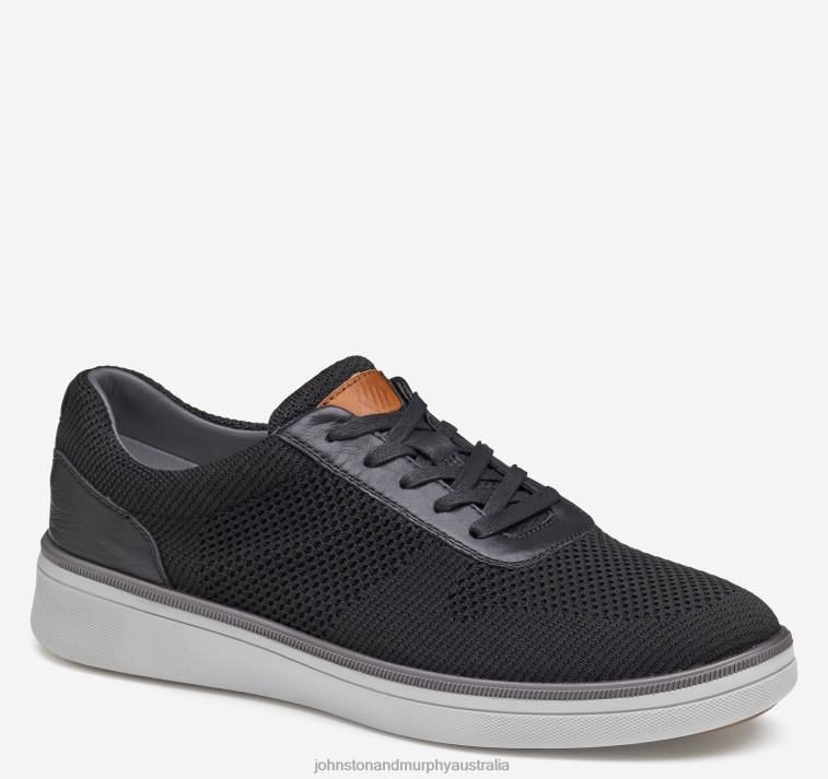 Shoes Black Recycled Knit XB6RX191 Johnston & Murphy Men XC4 Foust Knit U-Throat - Image 1
