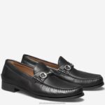 Shoes Black Sheepskin XB6RX256 Johnston & Murphy Men Baldwin Bit