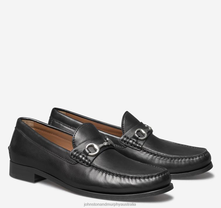 shoes_black_sheepskin_xb6rx256_johnston_murphy_men_baldwin_bit.jpg Shoes Black Sheepskin XB6RX256 Johnston & Murphy Men Baldwin Bit - Image 1