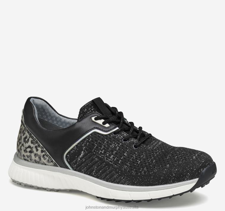 Shoes Black/Silver Waterproof Knit XB6RX1244 Johnston & Murphy Women XC4 H2-Sport Hybrid - Image 1