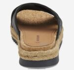 Shoes Black Washed Sheepskin XB6RX1196 Johnston & Murphy Women Michelle Cross-Strap Slide - Image 3