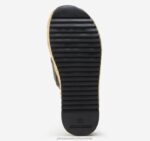 Shoes Black Washed Sheepskin XB6RX1196 Johnston & Murphy Women Michelle Cross-Strap Slide - Image 5