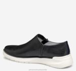 Shoes Black Washed Sheepskin XB6RX1220 Johnston & Murphy Women Emery Zip Sneaker - Image 2