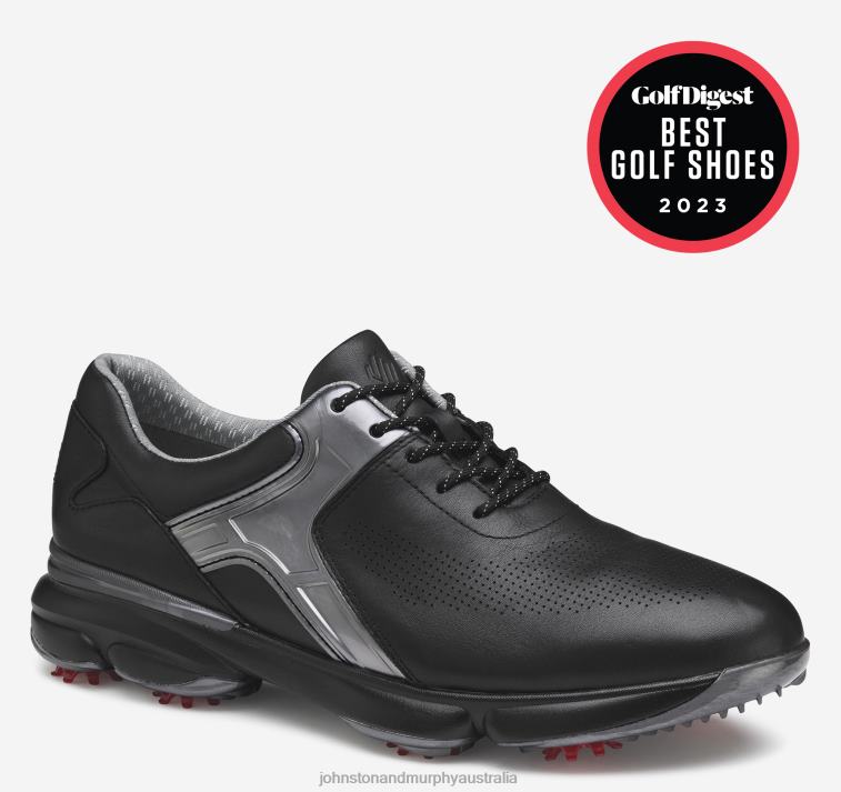 Shoes Black Waterproof Full Grain/Gray TPU XB6RX215 Johnston & Murphy Men XC4 GT2 Luxe U-Throat - Image 1