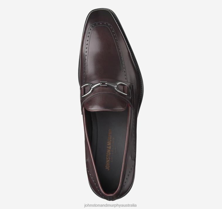 Shoes Bordeaux Italian Calfskin XB6RX275 Johnston & Murphy Men Parkes Bit - Image 2