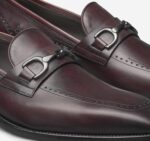 Shoes Bordeaux Italian Calfskin XB6RX275 Johnston & Murphy Men Parkes Bit - Image 5