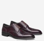 Shoes Bordeaux Italian Calfskin XB6RX323 Johnston & Murphy Men Flynn Cap Toe