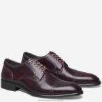 Shoes Bordeaux Italian Calfskin XB6RX323 Johnston & Murphy Men Flynn Cap Toe