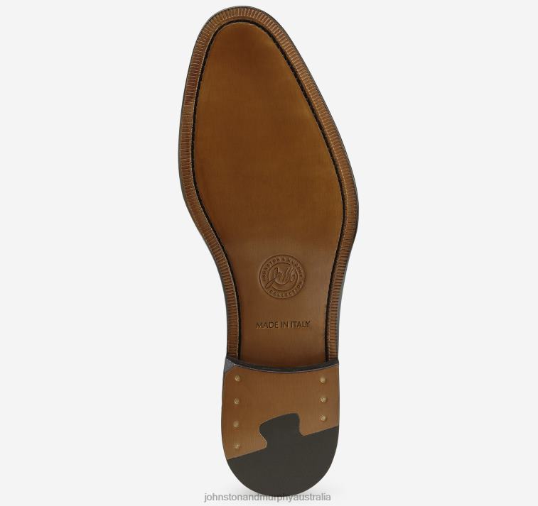 Shoes Bordeaux Italian Calfskin XB6RX323 Johnston & Murphy Men Flynn Cap Toe - Image 4
