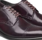 Shoes Bordeaux Italian Calfskin XB6RX323 Johnston & Murphy Men Flynn Cap Toe - Image 5