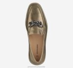 Shoes Bronze Metallic Sheepskin XB6RX1262 Johnston & Murphy Women Gracelyn Chain Loafer - Image 4
