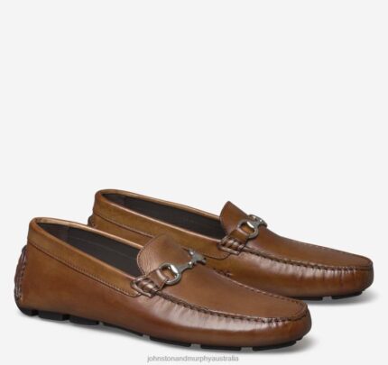 Shoes Brown Italian Calfskin XB6RX199 Johnston & Murphy Men Dayton Bit