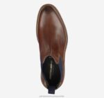 Shoes Brown Italian Calfskin XB6RX239 Johnston & Murphy Men Jameson Chelsea Boot - Image 2