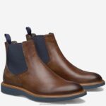 Shoes Brown Italian Calfskin XB6RX239 Johnston & Murphy Men Jameson Chelsea Boot