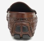 Shoes Brown Italian Calfskin XB6RX242 Johnston & Murphy Men Dayton Woven Penny - Image 3