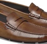 Shoes Brown Italian Calfskin XB6RX270 Johnston & Murphy Men Dayton Penny - Image 5