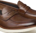 Shoes Brown Italian Calfskin XB6RX313 Johnston & Murphy Men Jameson Penny - Image 5