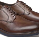 Shoes Brown Italian Calfskin XB6RX326 Johnston & Murphy Men Hartley Plain Toe - Image 5