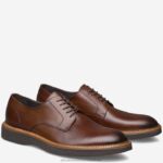 Shoes Brown Italian Calfskin XB6RX328 Johnston & Murphy Men Jameson Plain Toe