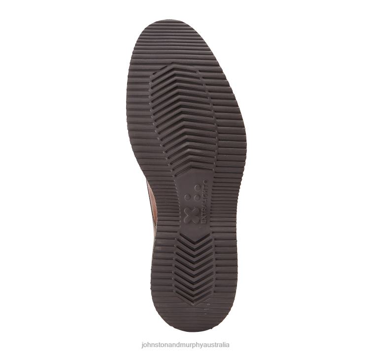 Shoes Brown Italian Calfskin XB6RX328 Johnston & Murphy Men Jameson Plain Toe - Image 4