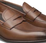 Shoes Brown Italian Calfskin XB6RX348 Johnston & Murphy Men Ellsworth Penny - Image 5