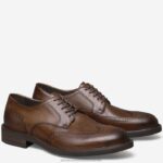Shoes Brown Italian Calfskin XB6RX360 Johnston & Murphy Men Hartley Wingtip