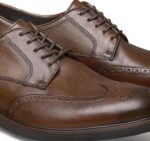 Shoes Brown Italian Calfskin XB6RX360 Johnston & Murphy Men Hartley Wingtip - Image 5
