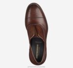 Shoes Brown Italian Calfskin XB6RX370 Johnston & Murphy Men Hartley Laceless Cap Toe - Image 2