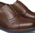 Shoes Brown Italian Calfskin XB6RX370 Johnston & Murphy Men Hartley Laceless Cap Toe - Image 5