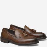 Shoes Brown Italian Calfskin XB6RX385 Johnston & Murphy Men Hartley Tassel