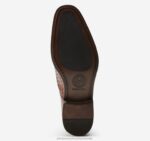 Shoes Brown Italian Woven Calfskin XB6RX182 Johnston & Murphy Men Ellsworth Cap Toe - Image 4