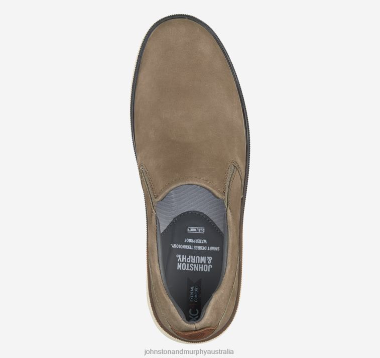 Shoes Brown Nubuck XB6RX129 Johnston & Murphy Men XC4 Foust Slip-On - Image 2