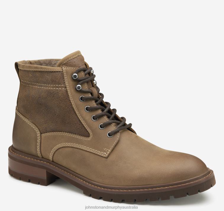 shoes_brown_oiled_full_grain_shearling_xb6rx384_johnston_murphy_men_barrett_plain_toe_shearling_boot.jpg Shoes Brown Oiled Full Grain/Shearling XB6RX384 Johnston & Murphy Men Barrett Plain Toe Shearling Boot - Image 1