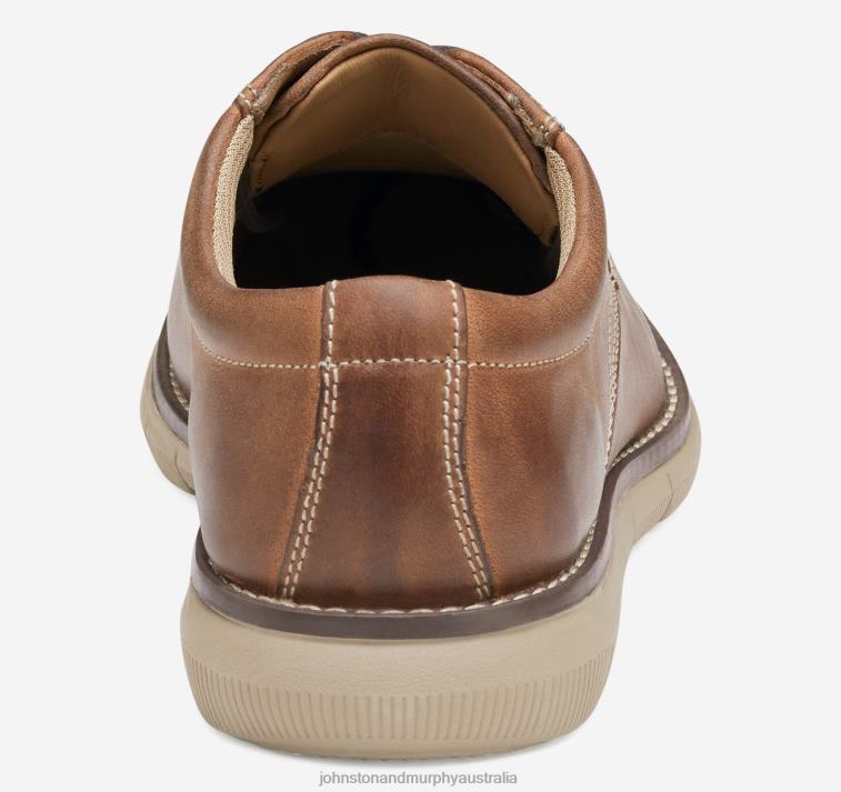 Shoes Brown Oiled Full Grain XB6RX1360 Johnston & Murphy Boy Big Kid Holden Plain Toe - Image 3